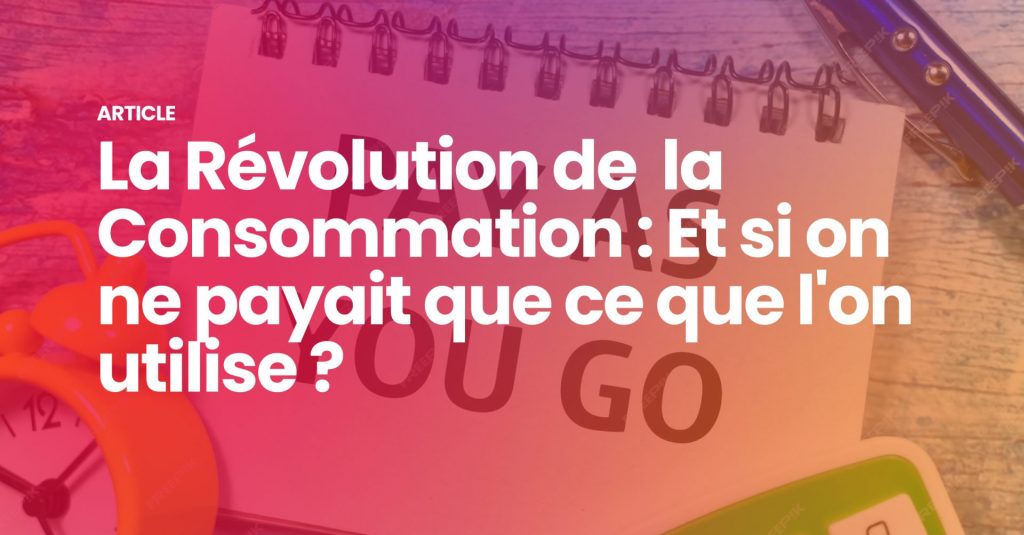 révolution de la consomamtion
